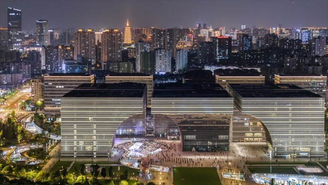 「新北」文化广场夜景