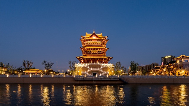 「天宁」菱溪公园日夜过渡延时