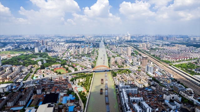 「武进」戚墅堰城区，京杭运河