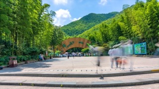 「溧阳」南山竹海 大门口人流