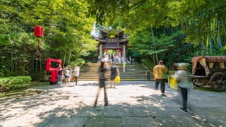 「溧阳」南山竹海鸡鸣村 人流