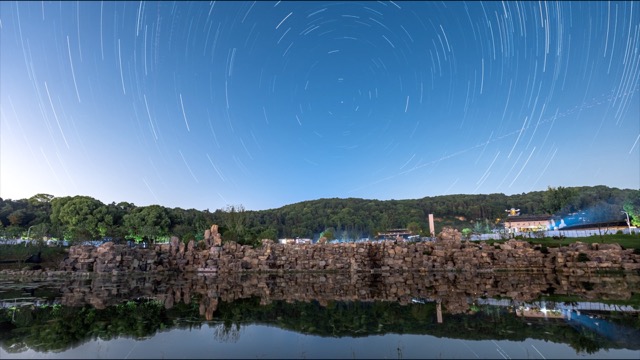 「武进」横山桥，白龙观星轨延时