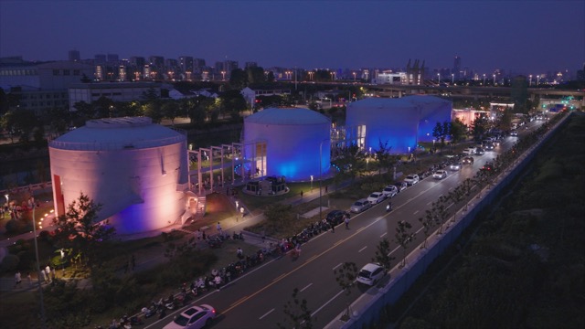 「钟楼」油罐公园夜景