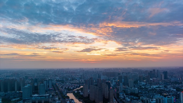 「天宁」大运河晚霞