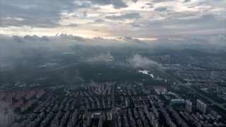 「溧阳」城区云海