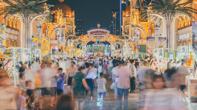 「新北」恐龙园迪诺水镇夜市延时