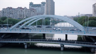 「钟楼」怀德桥 运河日景
