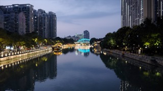 「钟楼」怀德桥 运河夜景