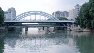 「钟楼」怀德桥 运河皮划艇