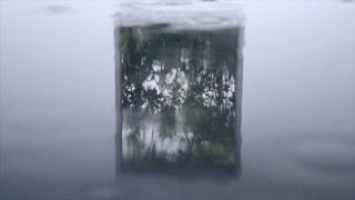 中式园林 雨景