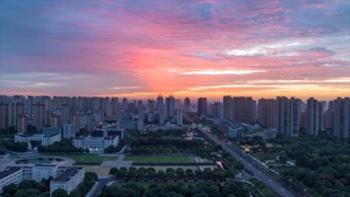 「武进」朝霞火烧云日出