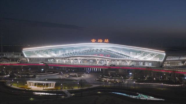 「金坛」金坛站夜景