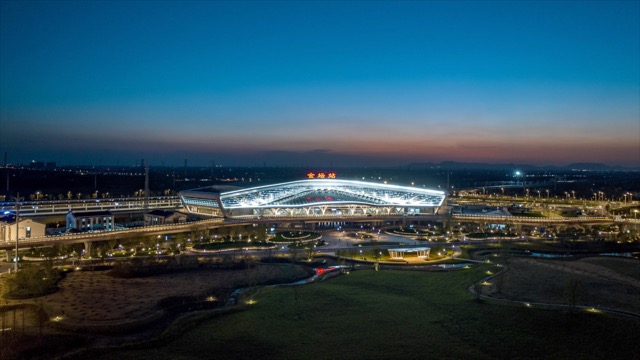 「金坛」金坛站夜景
