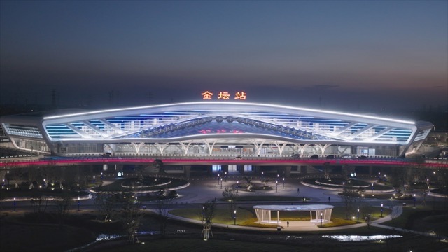 「金坛」金坛站夜景