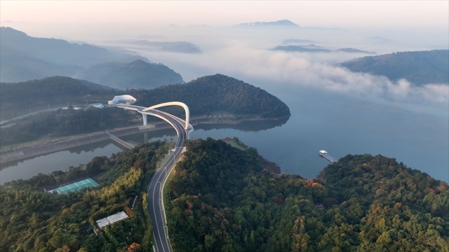「溧阳」景詹大桥晨雾