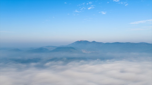 「金坛」茅山平流雾