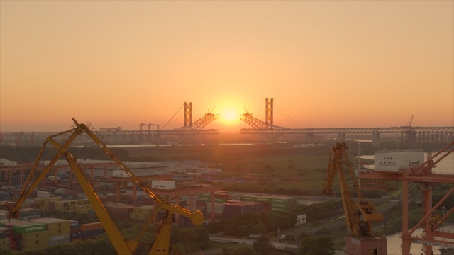 「新北」录安洲夕阳
