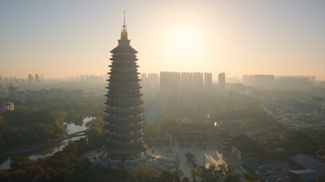 「天宁」8K天宁寺晨光