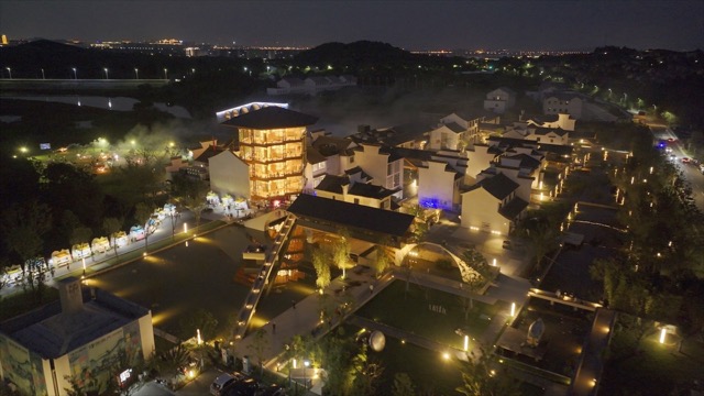 「溧阳」方所文化村夜景