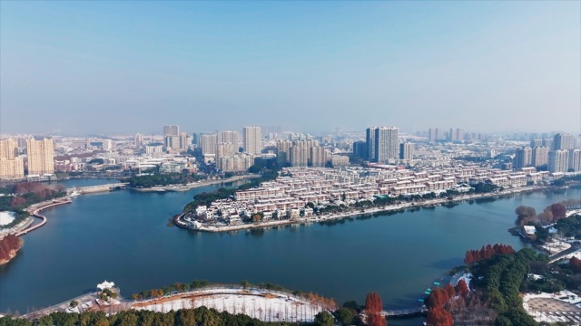 「金坛」金沙公园雪景