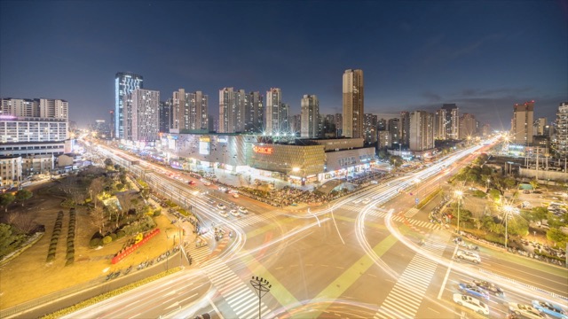 「武进」万达广场日转夜延时