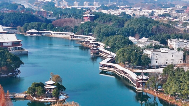 「金坛」愚池公园雪景