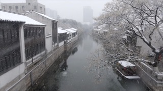 「天宁」青果巷雪景航拍