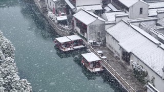 「天宁」青果巷雪景航拍