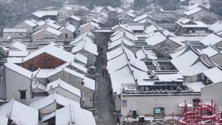 「天宁」青果巷雪景航拍