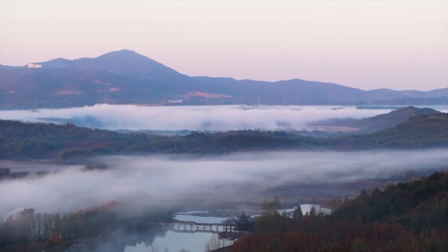 「溧阳」天目湖湿地公园清晨