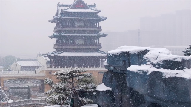 「天宁」萃园雪景