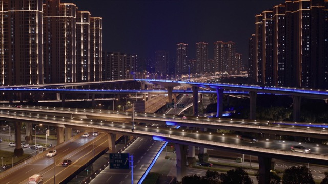 「天宁」青洋高架夜景