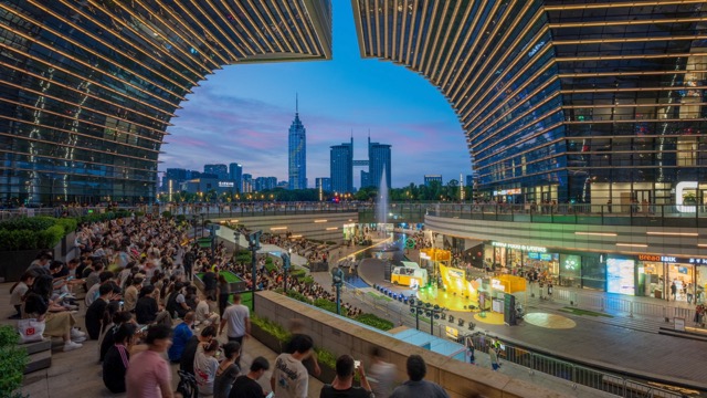 「新北」文化广场演唱会夜景
