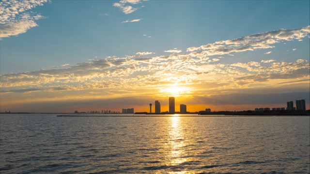 「武进」西太湖晚霞