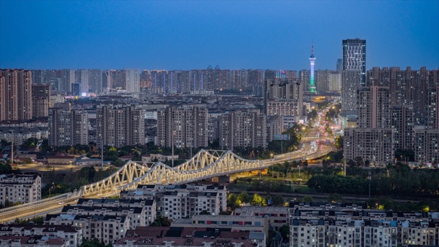 「武进」花园街大桥夜景