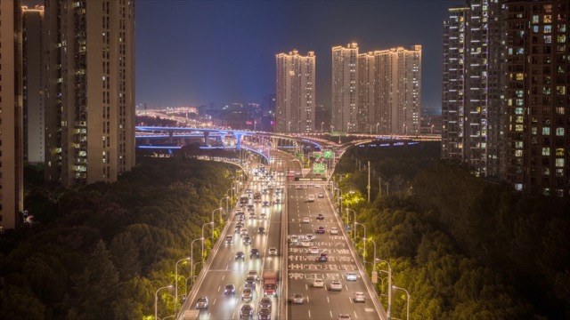 「新北」龙城大道高架夜景