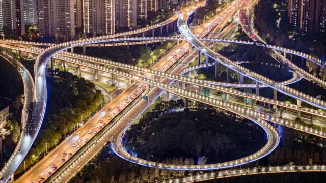 「天宁」青阳路高架夜景