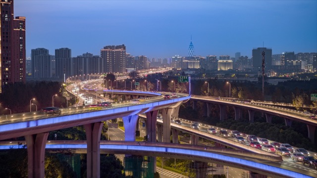 「天宁」青阳路高架夜景
