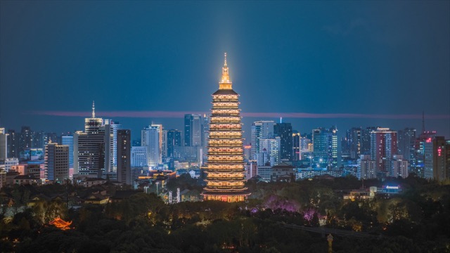 「天宁」天宁寺夜景