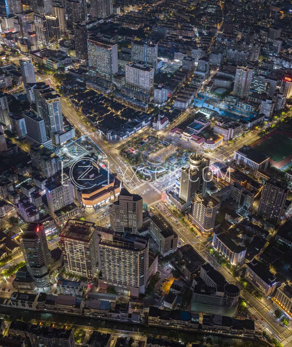 「天宁」天宁文化宫路口夜景亮灯