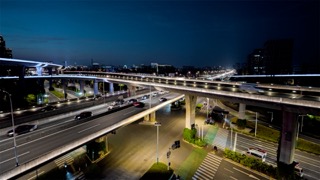 「天宁」青洋路高架立交夜景