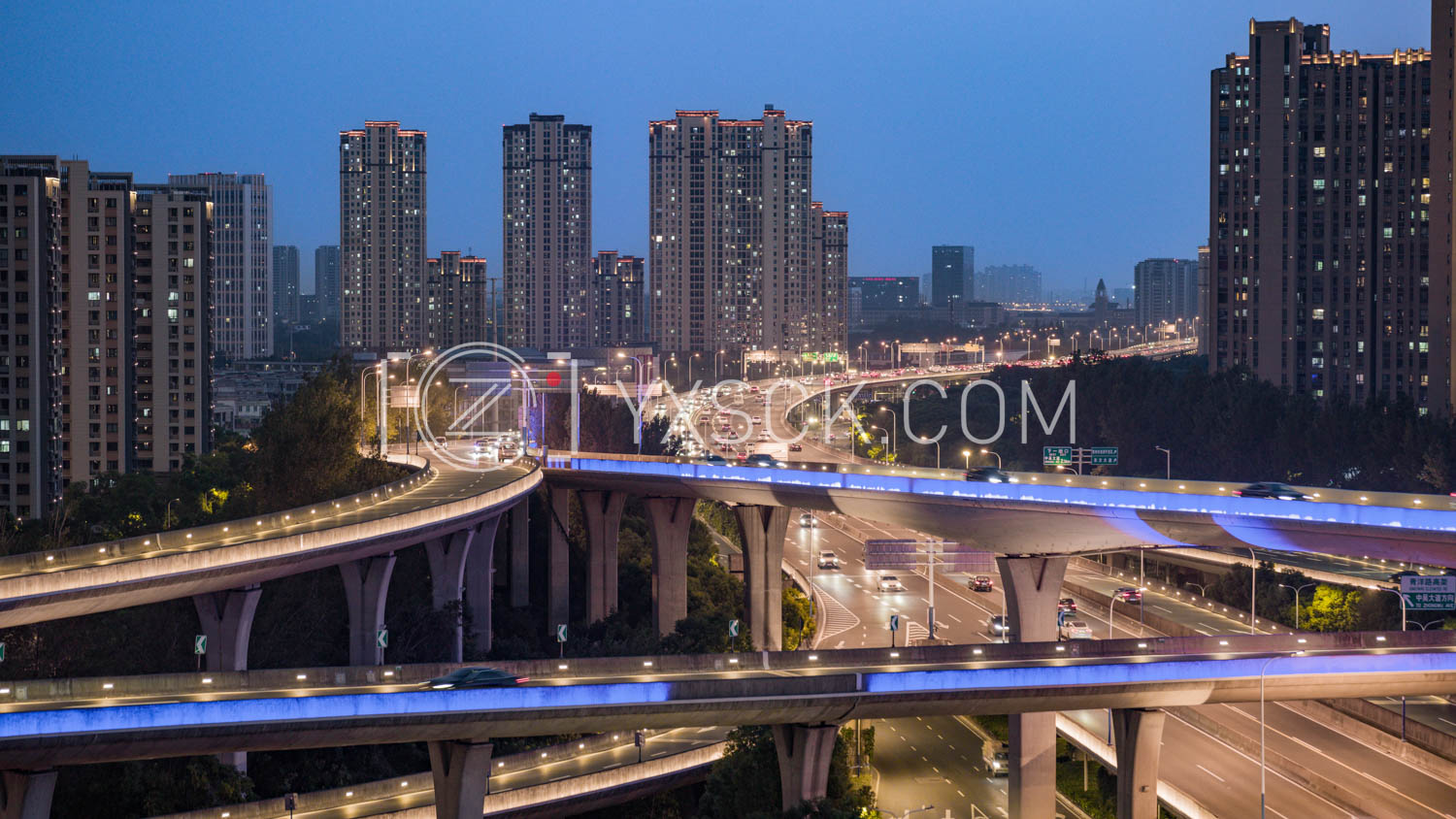 「天宁」青洋路立交夜景