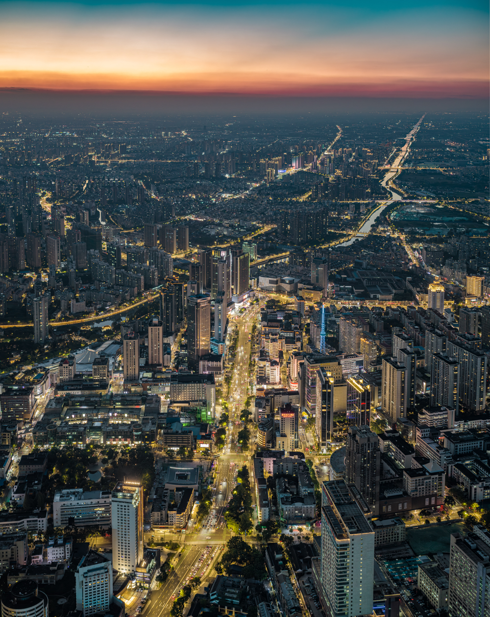 「钟楼」延陵东路夜景灯光