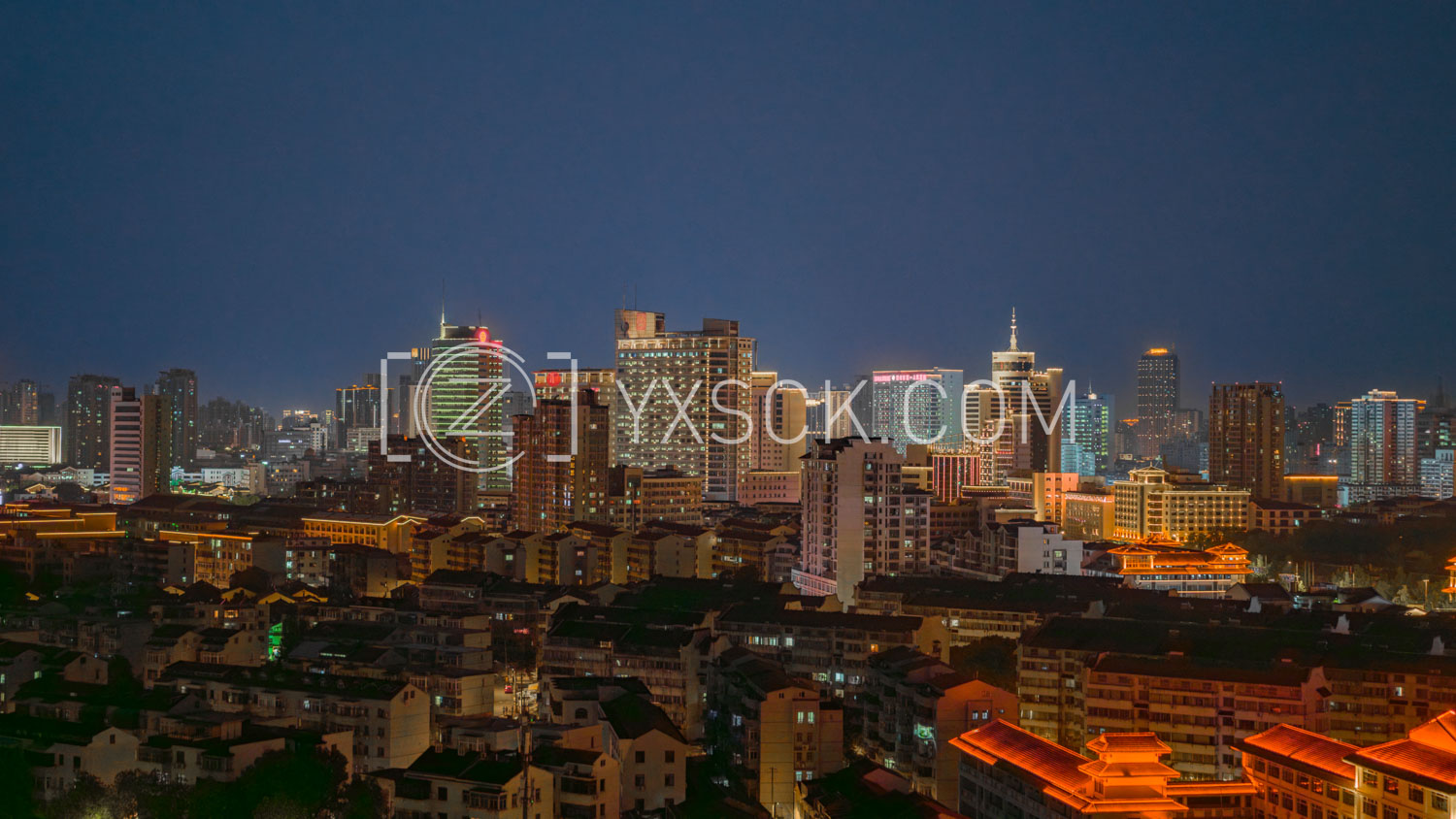 「天宁」文化宫夜景蓝调