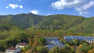 「溧阳」戴埠镇南山竹海蓝天白云竹溪谷