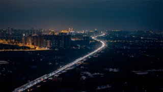 「天宁」沪蓉高速夜景车流