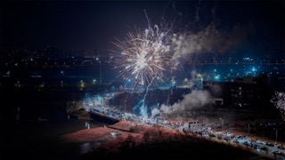 「武进」滆湖烟花夜景