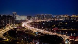 「天宁」青洋路高架夜景万家灯火