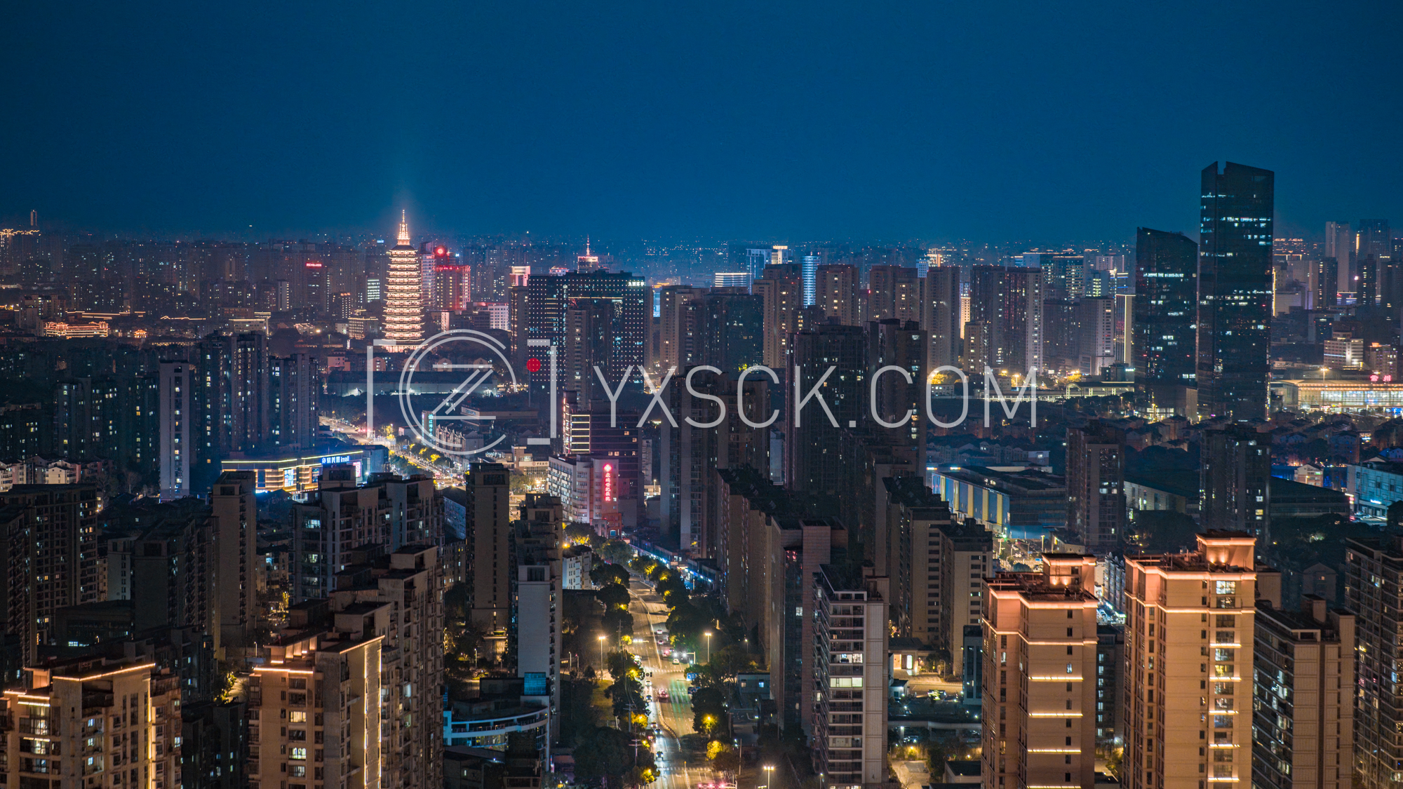 「天宁」天宁城区夜景