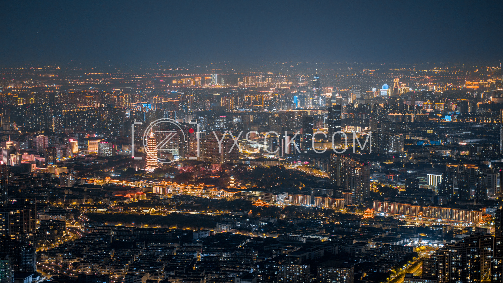 「天宁」常州高楼夜景城市